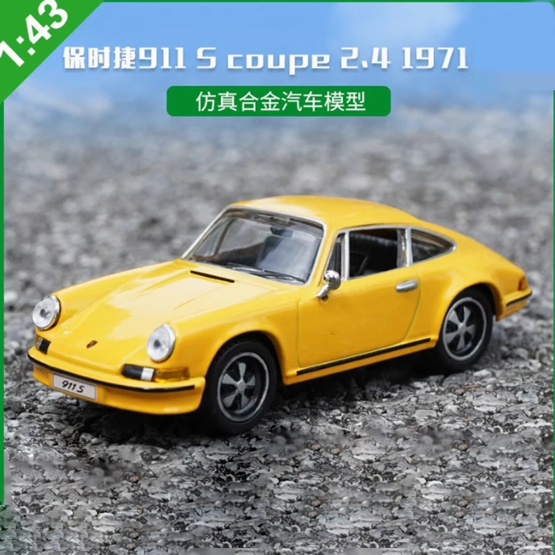 (NO BOX)Original 1:43 scale 911 Coupe 2.4 1971 DEA Alloy Car Model Souvenir Classic Static Display Collection Toy Gift