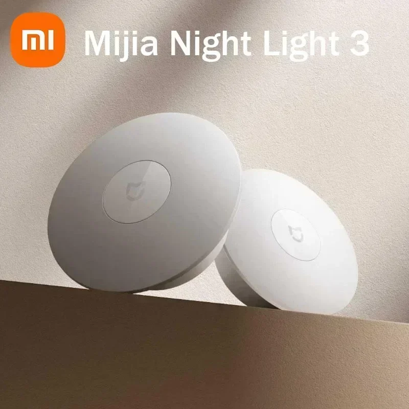 Оригинальный ночник Xiaomi Mijia 3, датчик движения, регулируемая яркость, умный датчик человеческого света, ночник Mi Sensitive Light