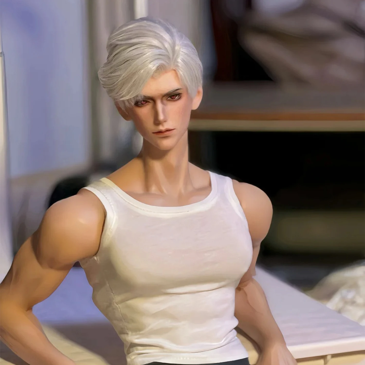 

AM77 BJD Body 1/3 Uncle Male Only Muscular Body Athlete Abs Wide Shoulders Narrow Waist Unclothed Resin Figure
