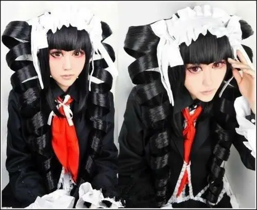 Para cosplay danganronpa dangan-ronpa celestia ludenberg peruca frete grátis + boné