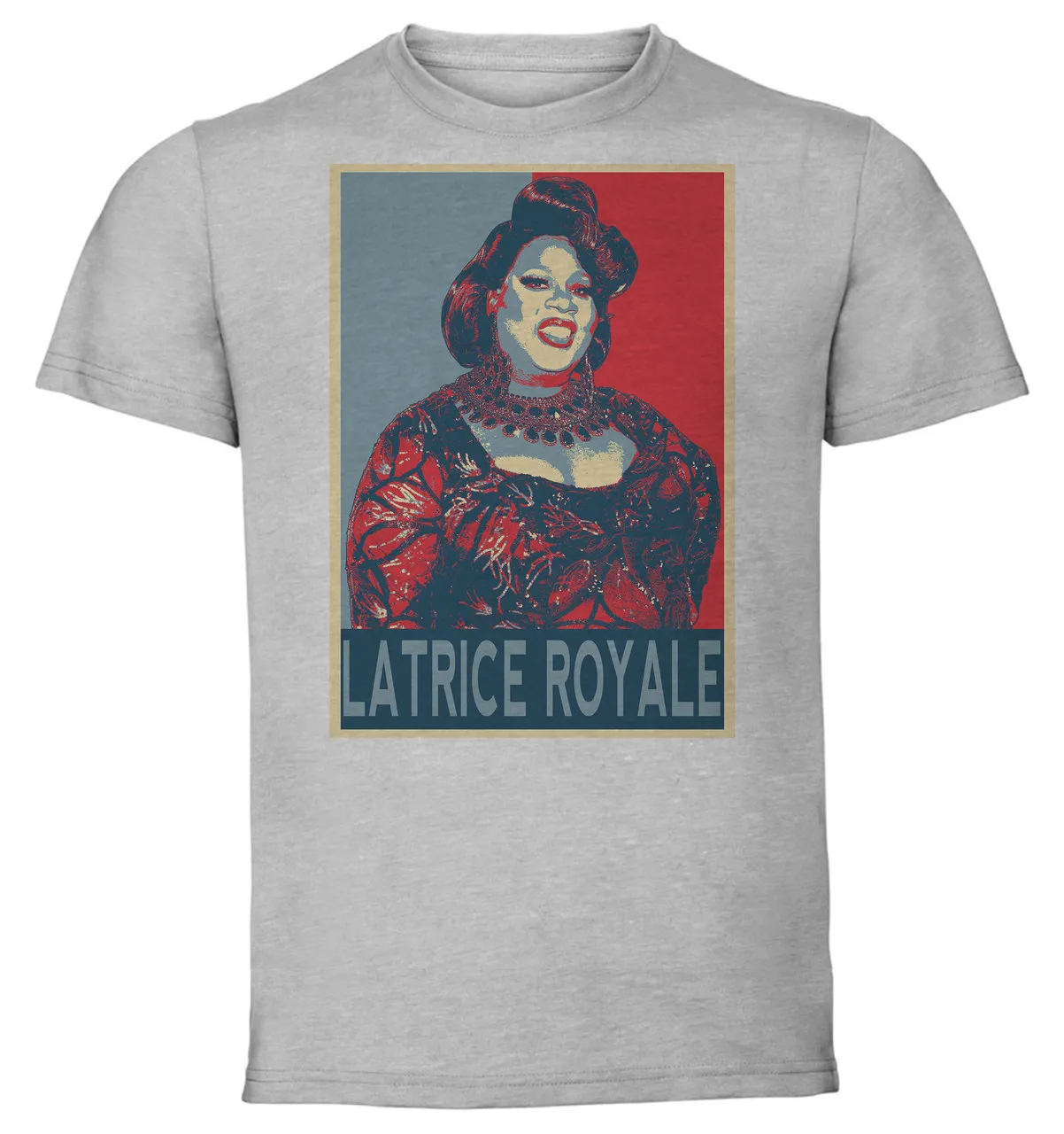 

Футболка унисекс серая пропагандистская Drag Queen Latrice Royale