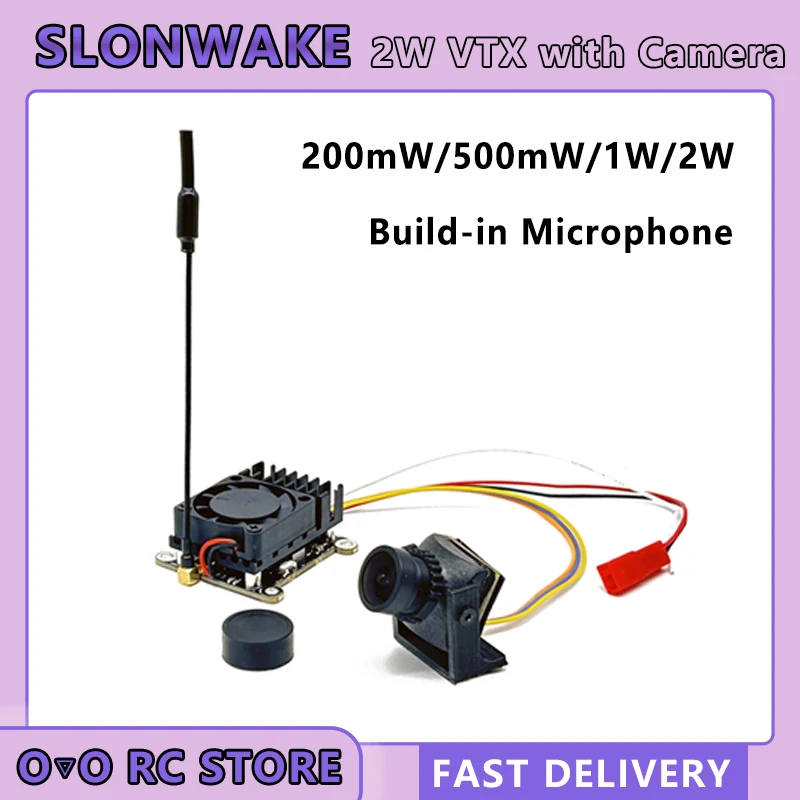 Ready to use 5.8gHz 48CH FPV 2000mW VTX Transmission and 1200TVL fpv camera with 5.8G 4.3 inch FPV Monitor with DVR for RC Drone