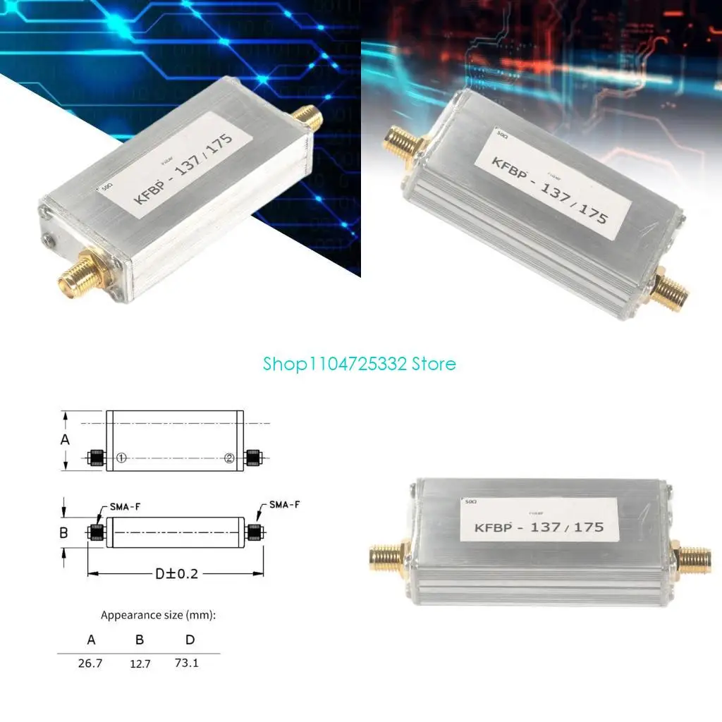 

P5EA VHF Communication Bandpass Filter SMA Band pass Filters for 137-175MHz Low Insertion Loss