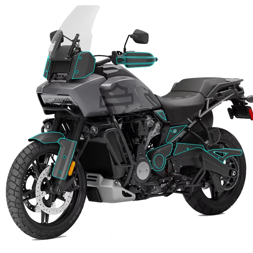 Motorcycle Carbon Fiber Pattern Stickers Decal Fuel Tank Pad Protection  For HARLEY PAN AMERICA 1250 S PA 1250S PA1250 2021 2022