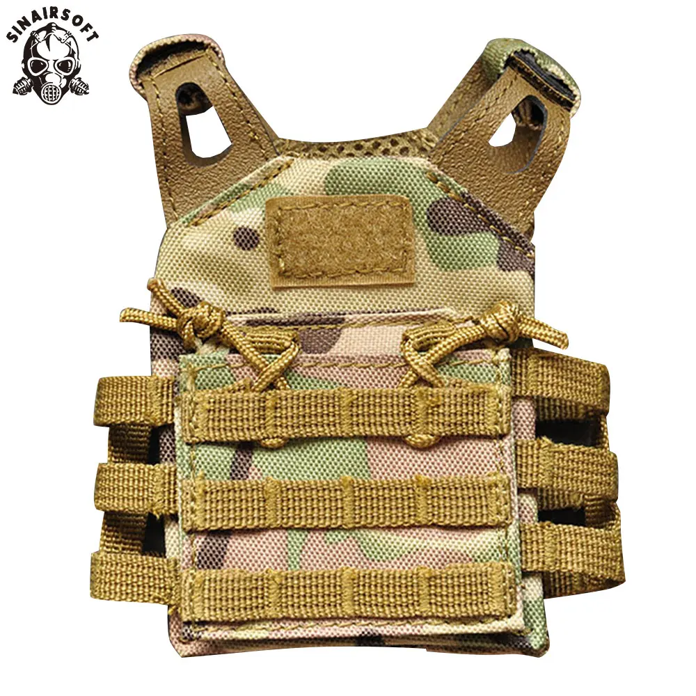 SINAIRSOFT Tactical Premium Beer Molle Mini Miniature Hunting Vests Beverage Cooler Adjustable Shoulder Straps Vest