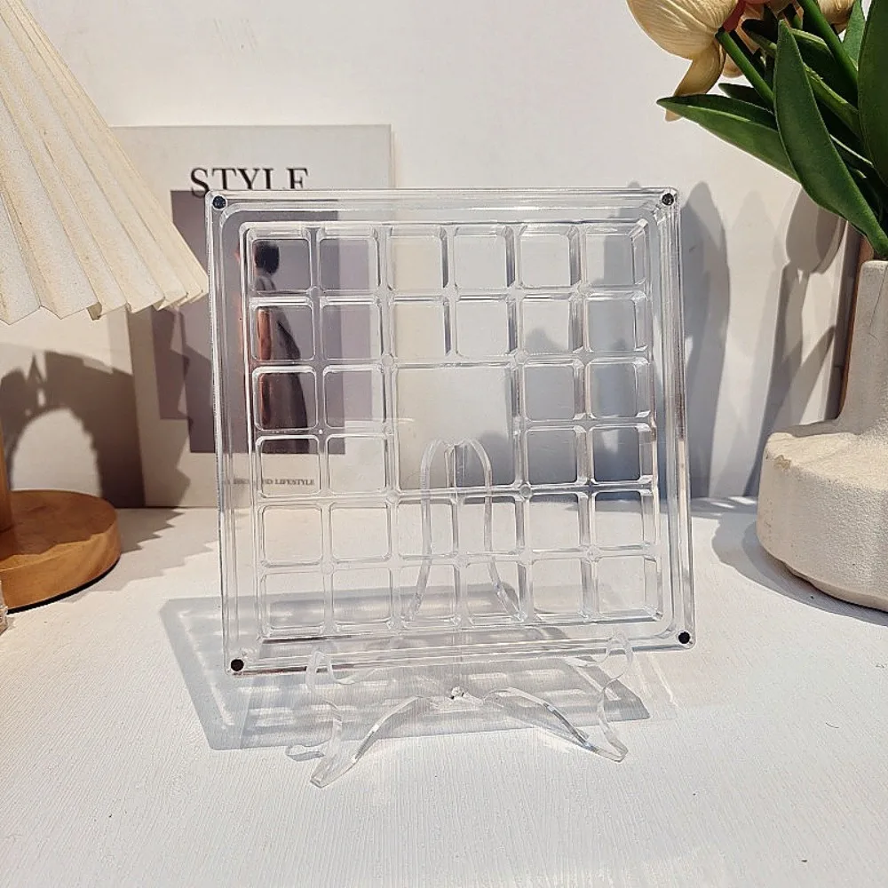 Acrylic Magnetic Seashell Display Box for Craft Storage