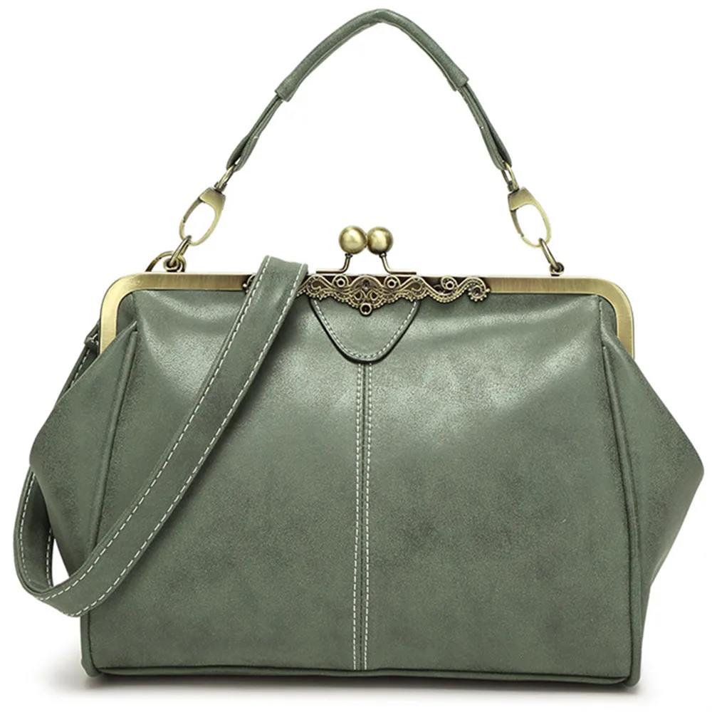 Kobiet mała na ramię torba moda PU klip sprzęgła panie Mini torebki pocałunek torebka na zamek miękkie skórzane projektant Crossbody duże torba z rączkami