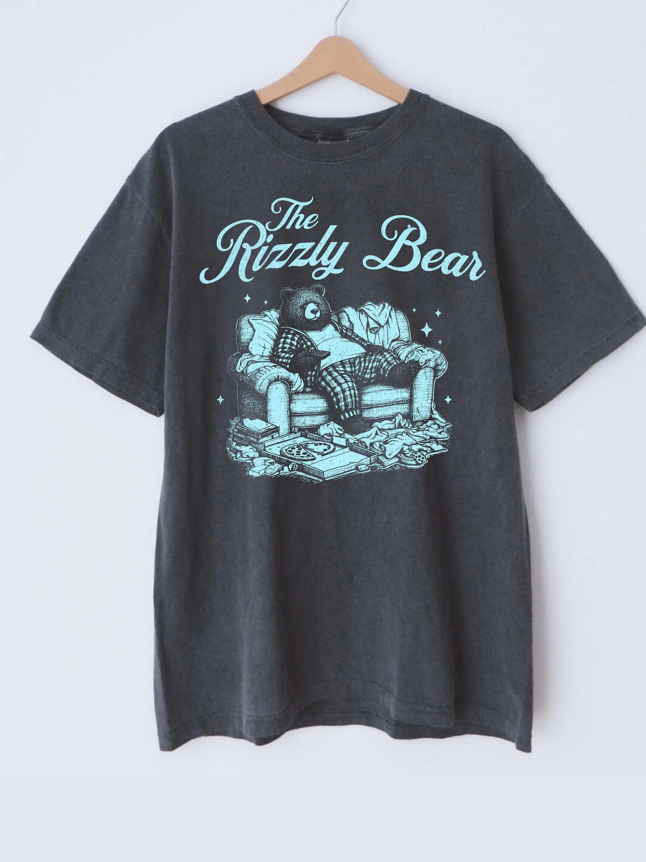 The Rizzly Bear Vintage 90S T Shirt Retro Funny Nostalgia Trendy Rizz Comfort Colors