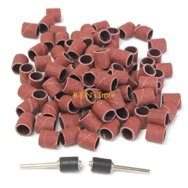 

Y1AD 102/132Pcs Sanding Bands For Nail Drills Grinding Sanding Discs Accessories