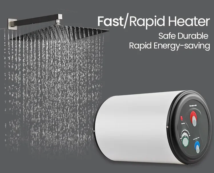 RV خزان كهربائي تخزين الفولاذ المقاوم للصدأ دش سخانات المياه 3-8 جالون 10L للسيارة في الهواء الطلق DC12V 220 فولت السفر #5