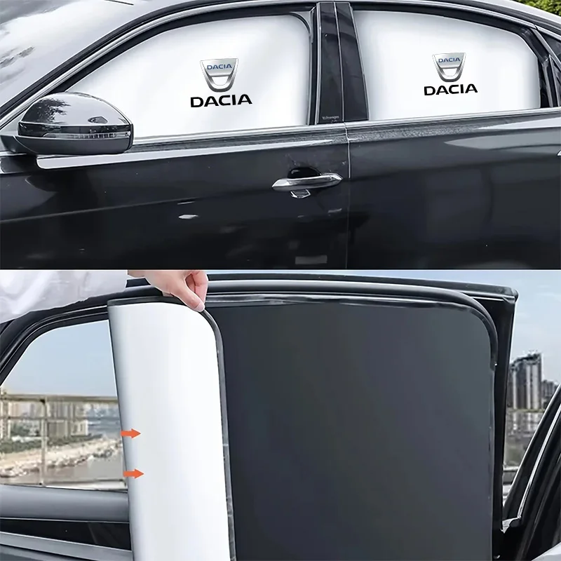 

Car Sun Shade Windscreen Front Window Visor Sun Protect Plaid For Dacia Duster Logan Sandero Jogger Spring Stepway Dokker Lodgy