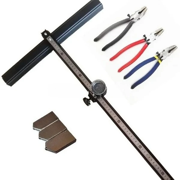 Hot Sale High Quality t Shape Tile Cutter Set 1-19mm Cutting Thickness t Shaped Glass Cutter t Type Ruler Cutter for Glass