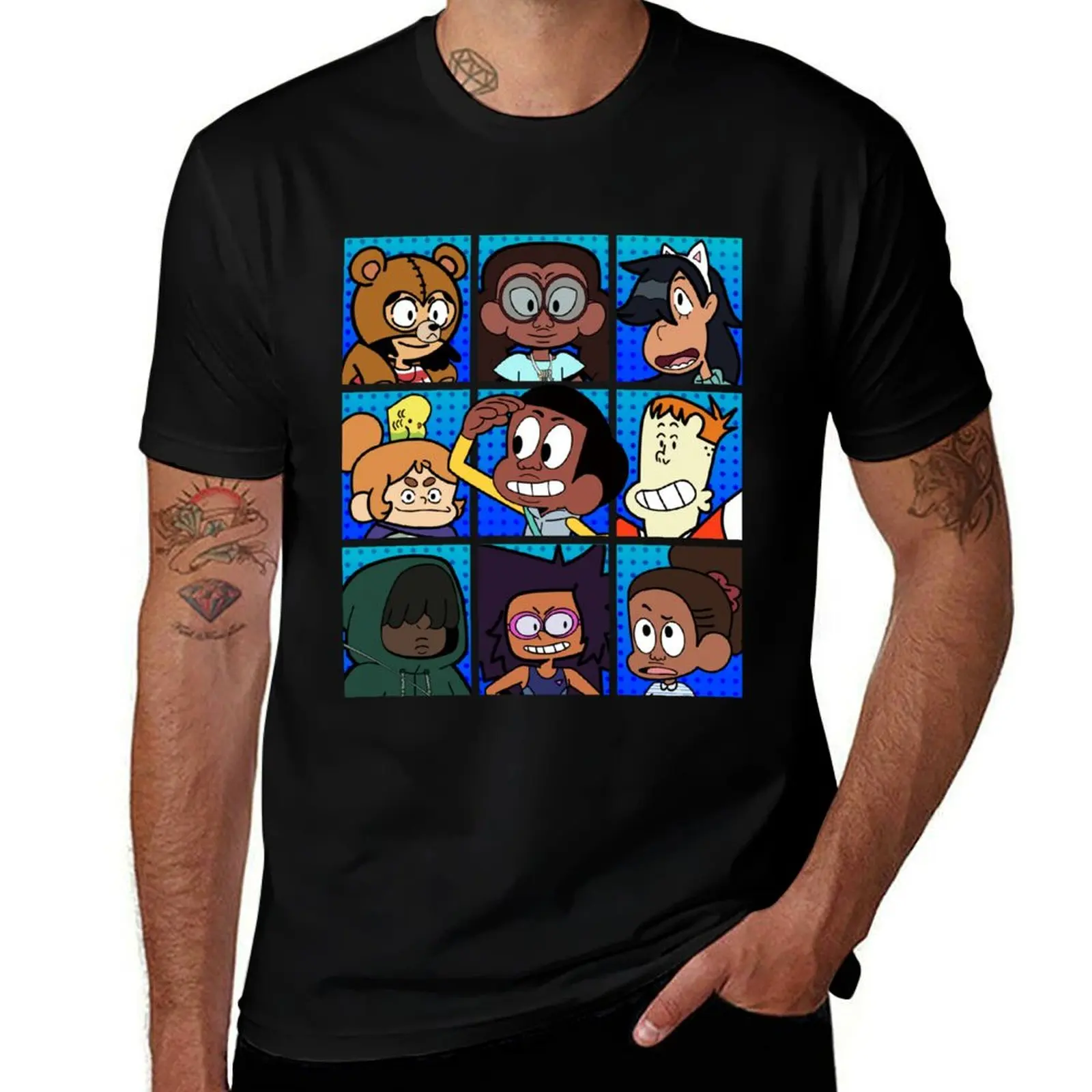 

Craig of the Creek Characters Blue T-Shirt man t shirt designer anime t shirts oversize T-shirt