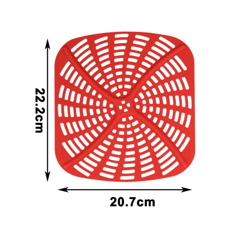 Almofada silicone para fritadeiras a ar, 2 peças, tapete perfurado para ag300 ag300c ag301c ag302 ag400