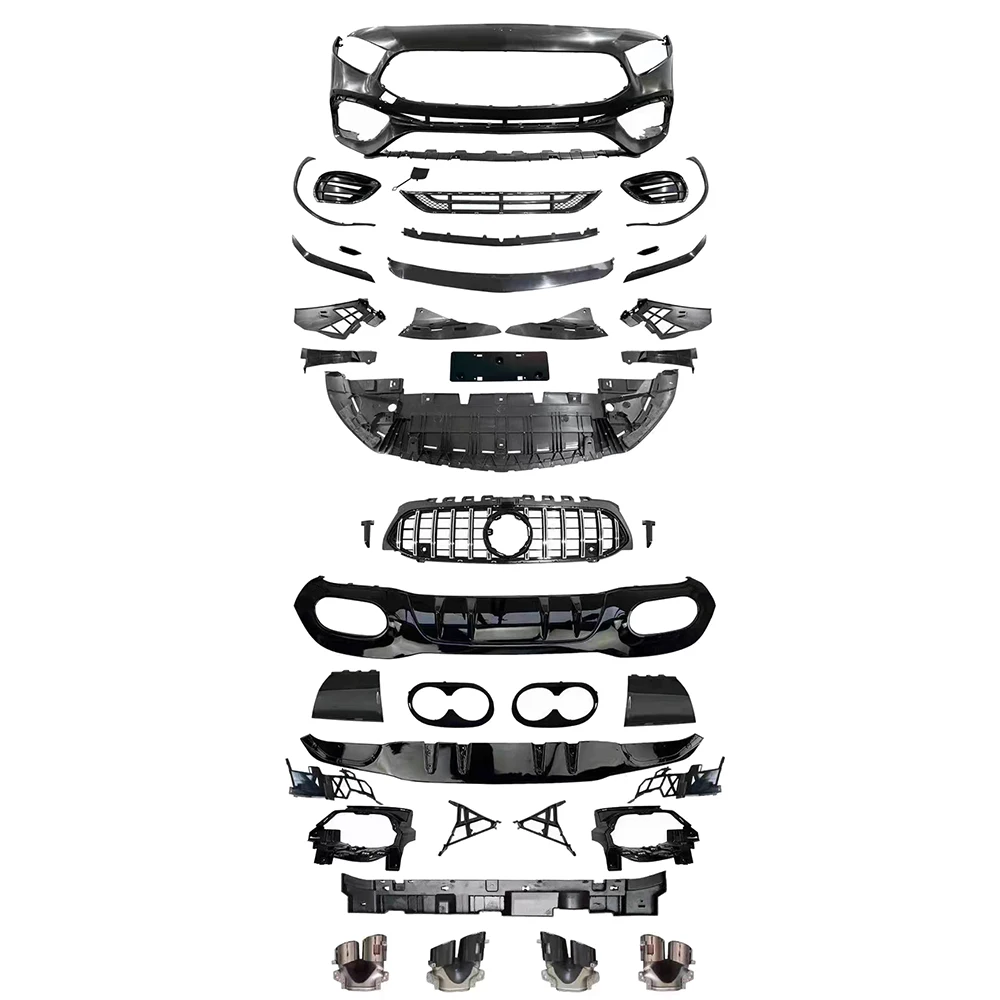 

Automotive accessories include front/rear bumper assembly for Mercedes Benz A-class W177 upgrade to A45 Model