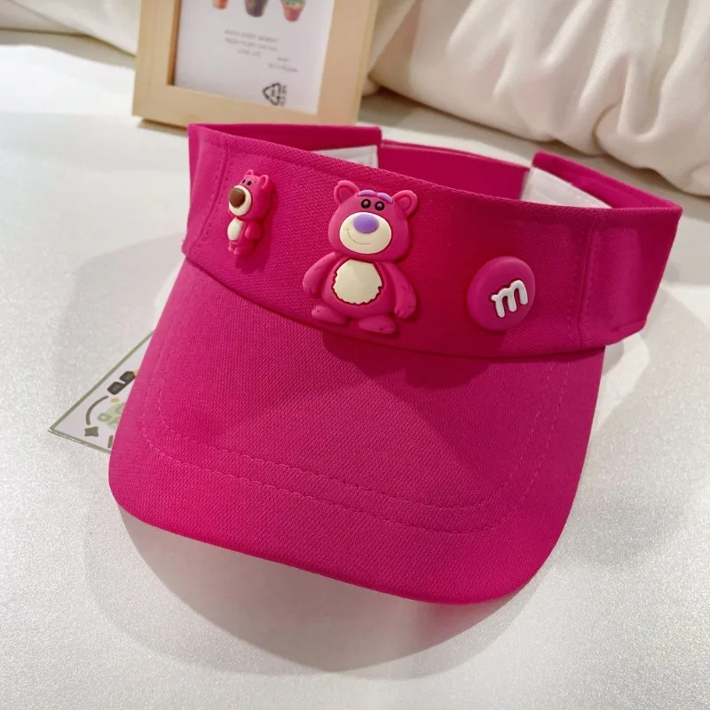 Disney Lotso creative cartoon cute student new style fashionable simple versatile portable summer outdoor beach anti-UV hat