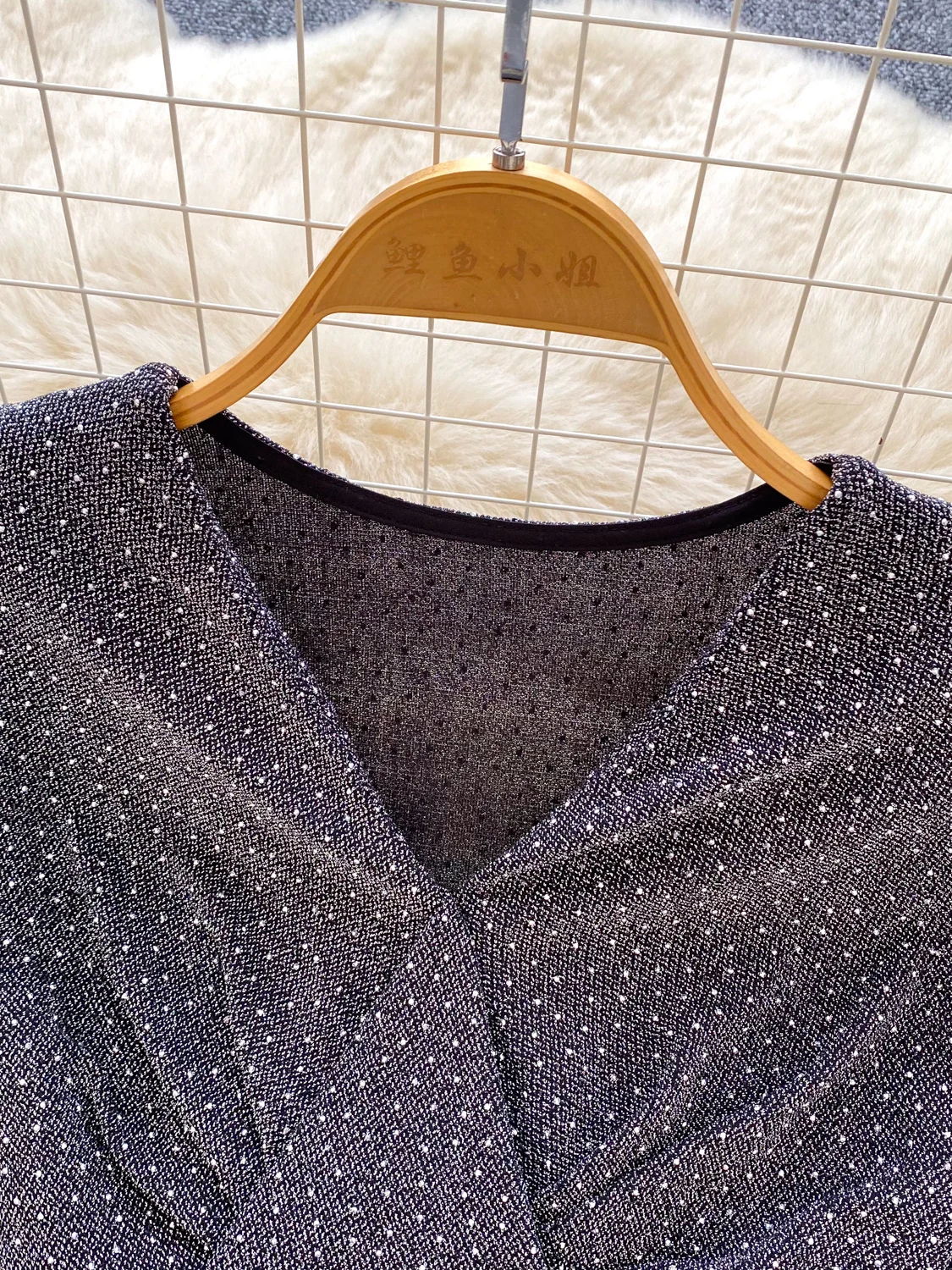 Ele Cross V-ne Bell Sve Plisado Slim Fit Mujer irt Commute Sle Adelgazante Versátil Largo Sve Fibra de poliéster