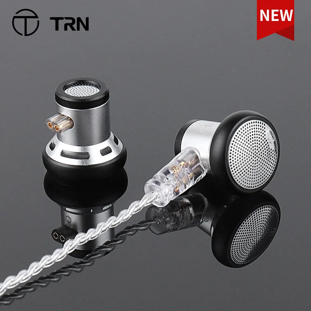 

TRN EMA 14.2mm Dynamic Driver In Ear Earphone Bass Metal Flat Head Plug Earburd Replaceable Cable For TRN Kirin XUANWU MT3 ST5