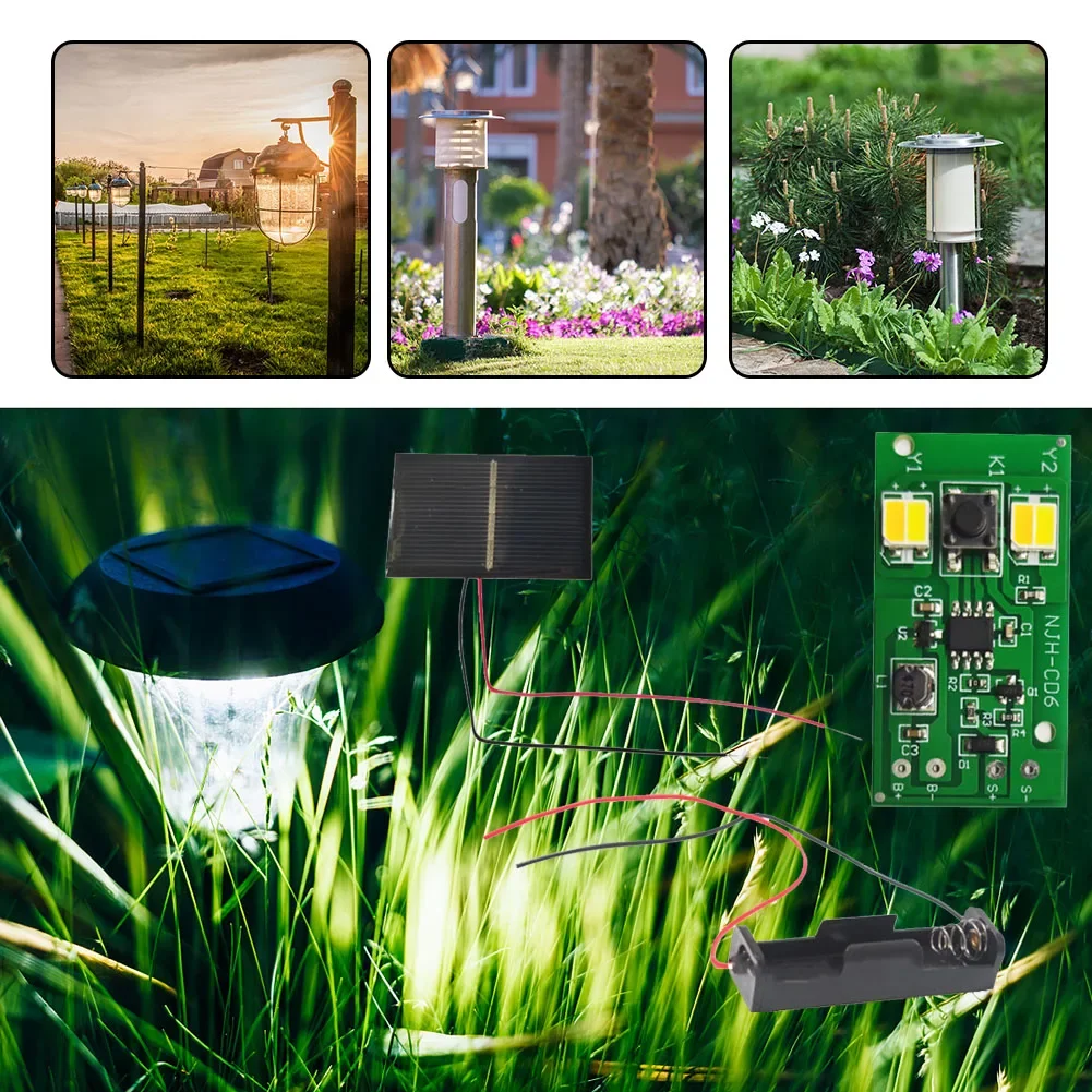 Portable Lantern Light Control Circuit Board Dual Color Solar Light Controller Module Strong Ornamental for Outdoor Garden Light