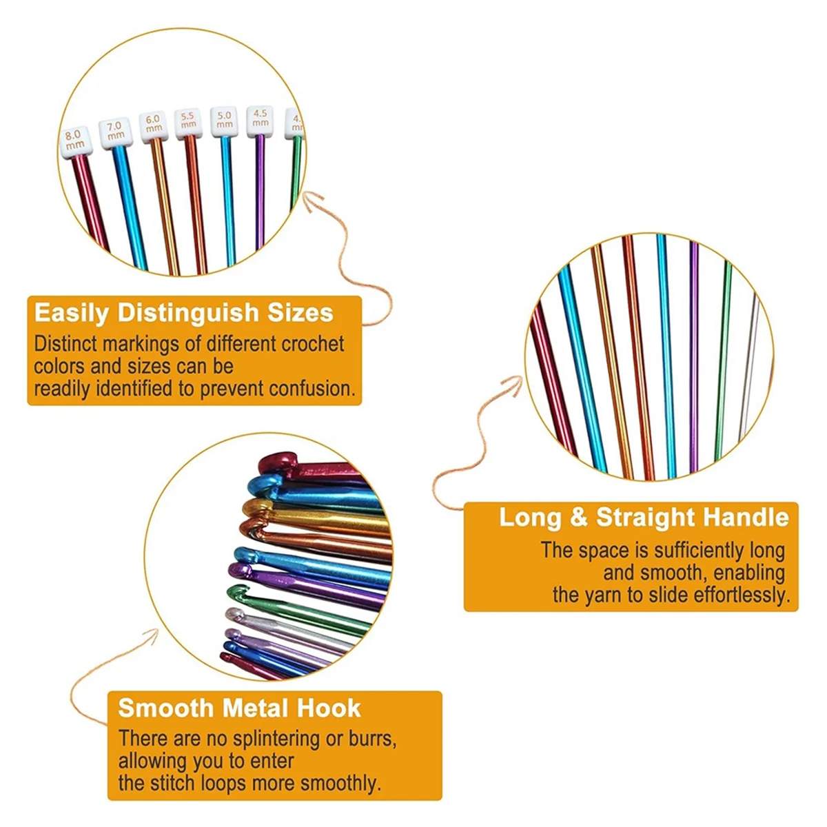 Новый набор тунисных крючков для вязания крючком с футляром: 24 шт. Тунисский набор бамбуковых крючков для вязания крючком с кабелем, афганские алюминиевые крючки для вязания крючком