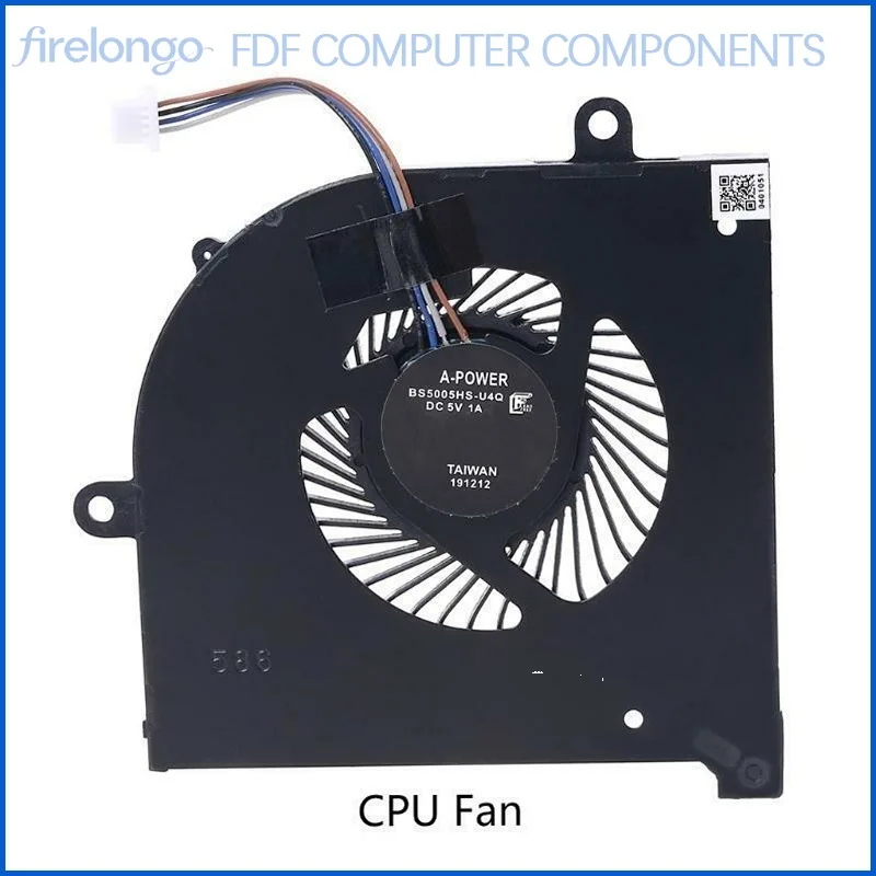 For MSI GS75 Stealth GS75 Creator P75 MS-17G1 G2 CPU Cooling Fan