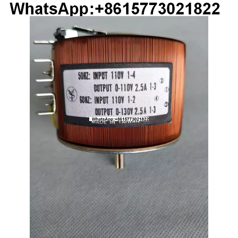 

Taiwan Dayixing single-phase self-coupling voltage regulator 0-110V, 0-130V 2.5A