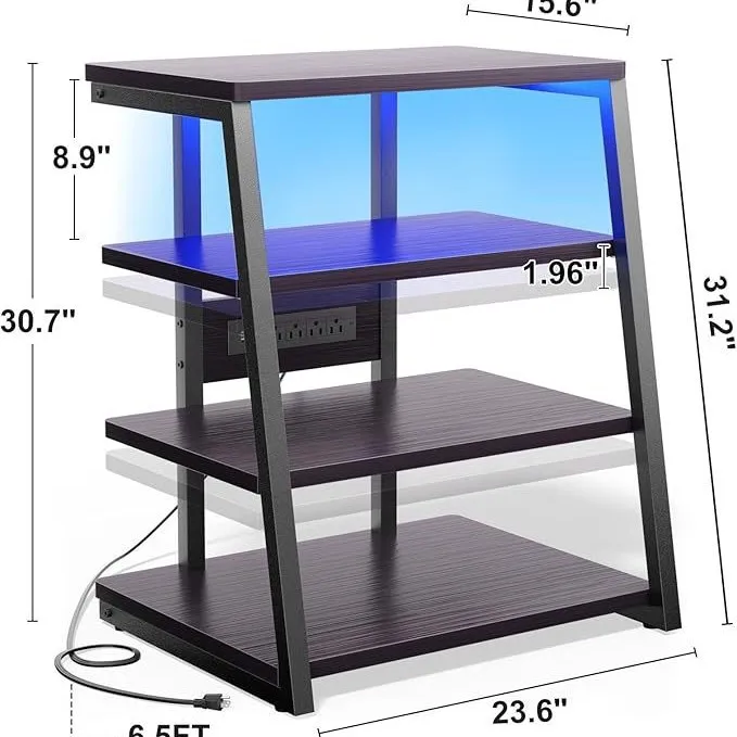 

Cross-border custom furniture, iron-wood combined rack, iron-wood combined with modern minimalist style, source factory