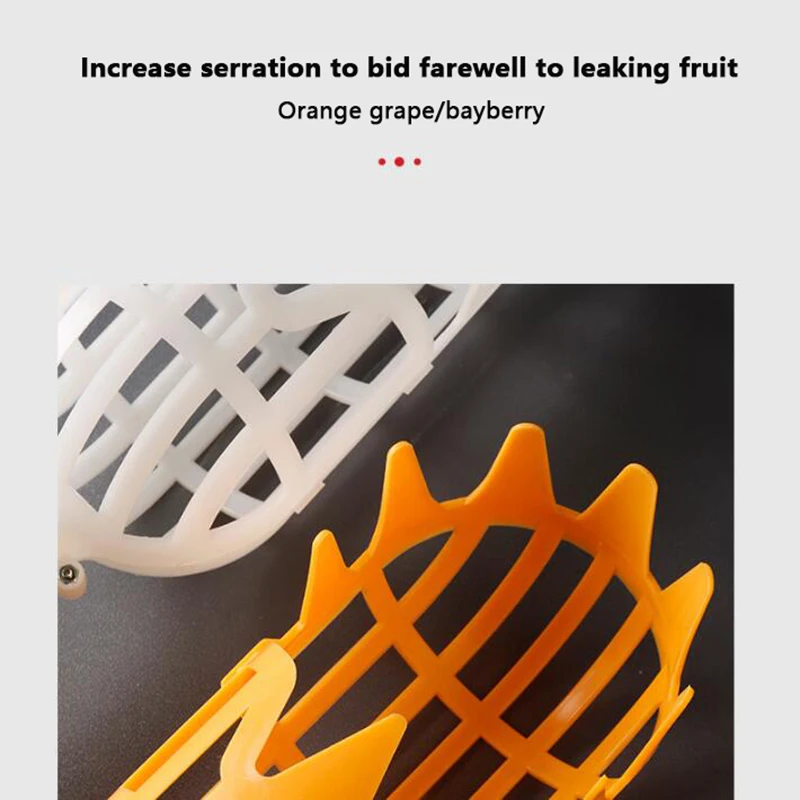 Garden Basket Fruit Picker Head Plastic Fruit Picking Tool High-altitude Fruit Picker Picking Loquat Picking Bayberry Tool