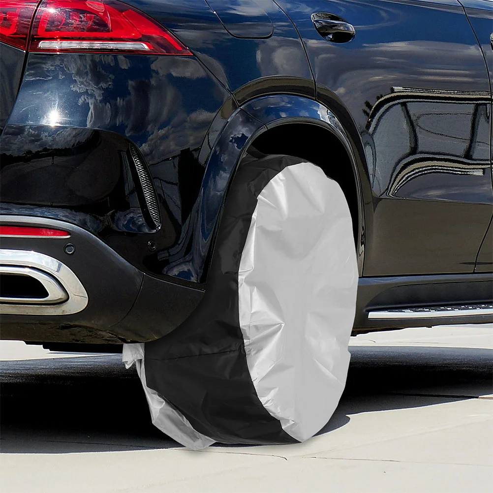 

1pcs Universal Tire Covers Waterproof Durable Camper Wheel Cover Trailer Tire Protector Easy Storage Vehicle Wheel Covers for RV