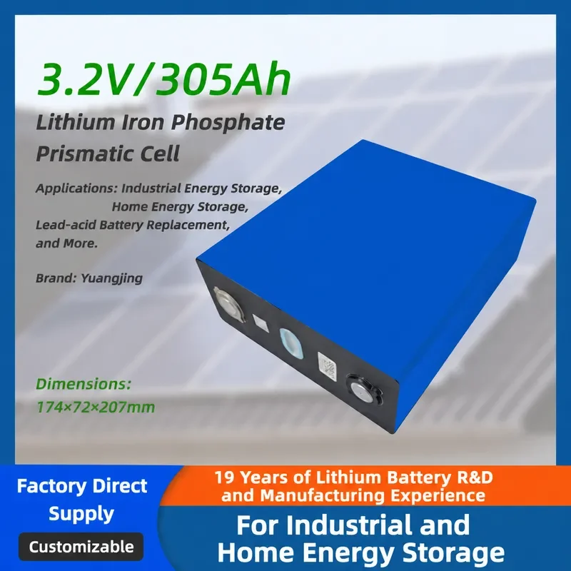 for Vision 305Ah 3.2V LiFePO4 Battery Long Life Outdoor Power Supply Energy Storage Direct Sales
