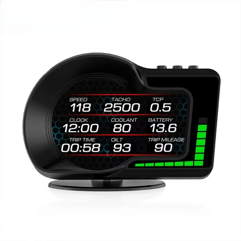 

Car OBD2 GPS LCD Meter Diagnostic Tool HUD Auto Meter F15 Car Obd2 Gauge