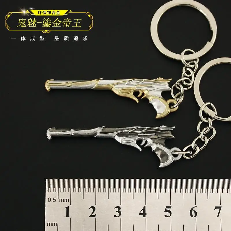 5cm Valorant Imperium Sheriff Alloy Keychain Backpack Pendant Game Peripheral Backpack Ornament Collectible Fan Gift Souvenir view 2