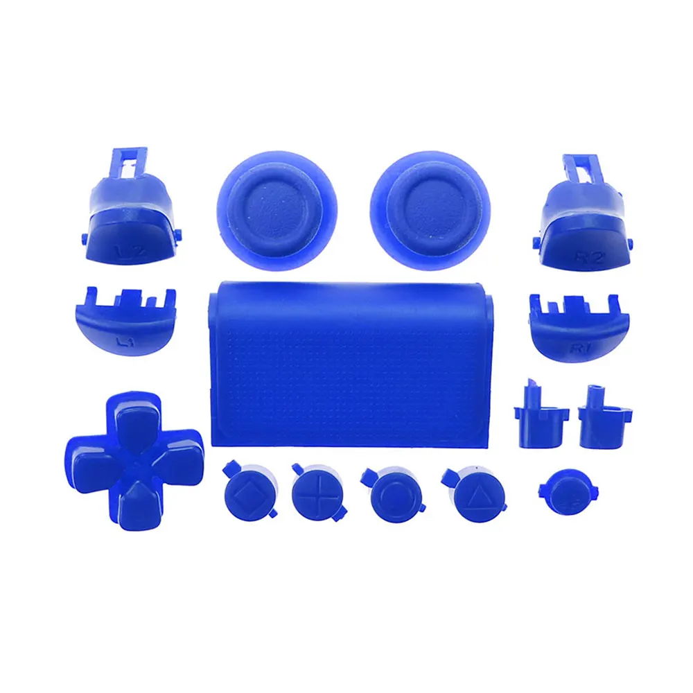 1Set untuk PS4 Pro Slim Controller JDM JDS 040 050 055 Set Lengkap Tombol Arah Kunci R1 L1 R2 L2 D-pad Joystick Kunci Arah