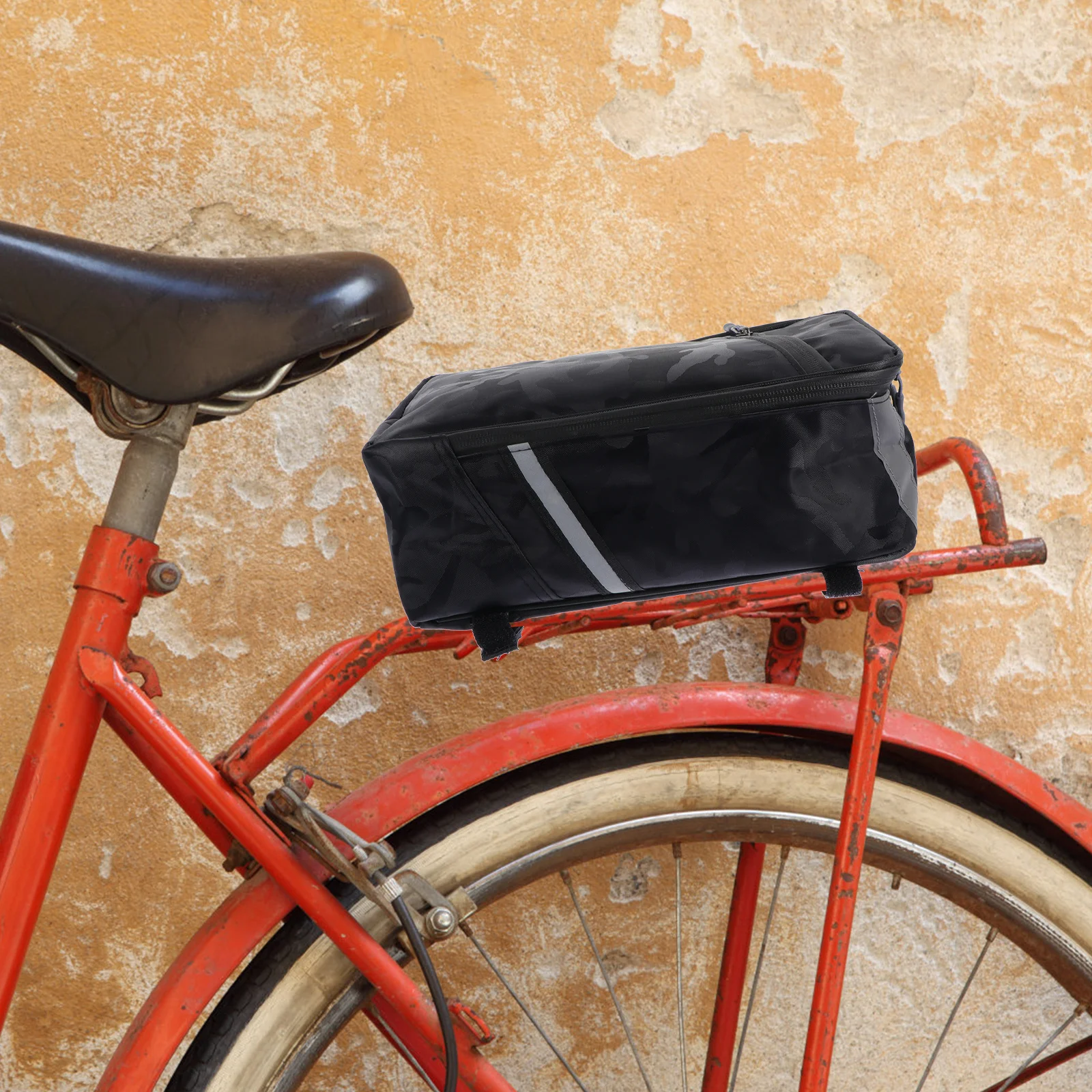 

Waterproof Bike Under Seat Bag Large Capacity Mountain Bike Tail Storage Pack Reflective Outdoor Riding Pouch Back Seat Bag