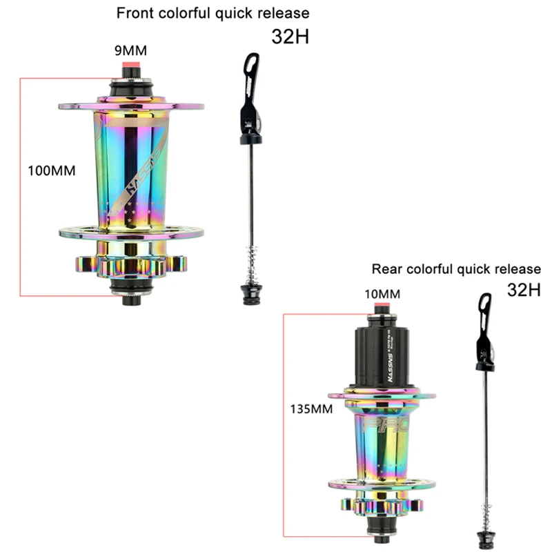 HASSNS PRO7 Bicycle Bearing Hub MTB Cube 32 Furos Mountain Bike Freehub 32H Cube 120Sound 6 Pawls Hubs Freehub for SHIMANO HG