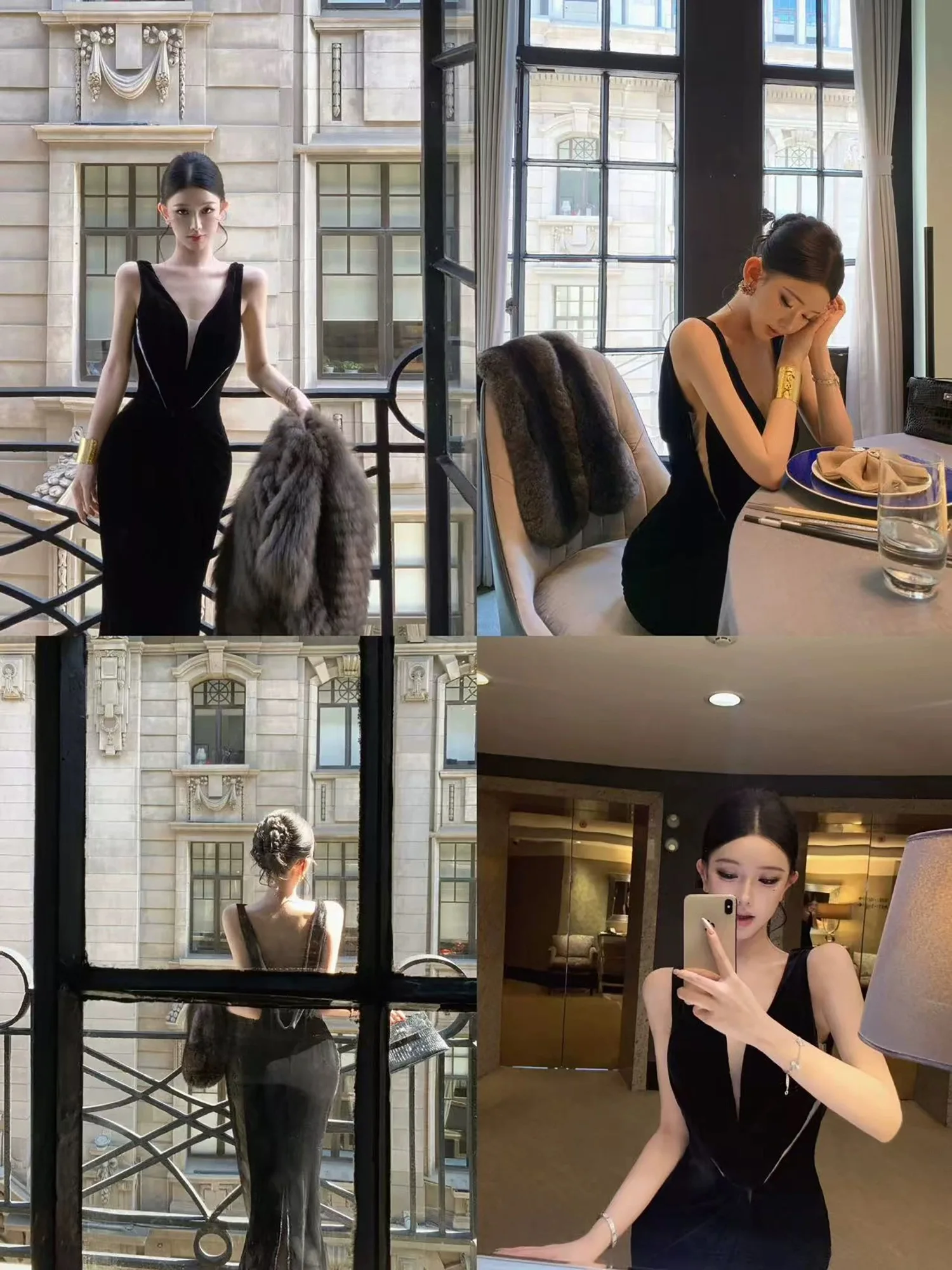 Sexy Deep V-shaped Celebrity Dresses Backless Mermaid Suitable For Women's Formal Occasions Party Evening Gowns Cocktail Dress