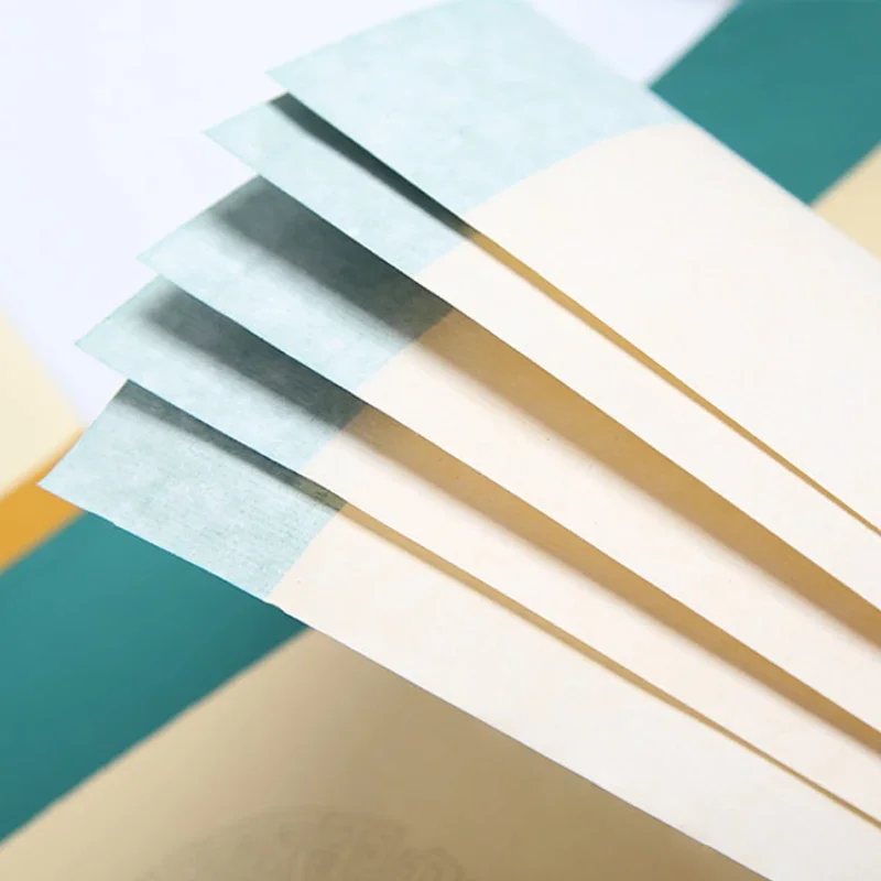 Vintage Batik Coplets Xuan Paper Half-Ripe Rice Paper Brush Calligraphy Papier 5 7 Characters Couplets Xuan Paper Papel Arroz