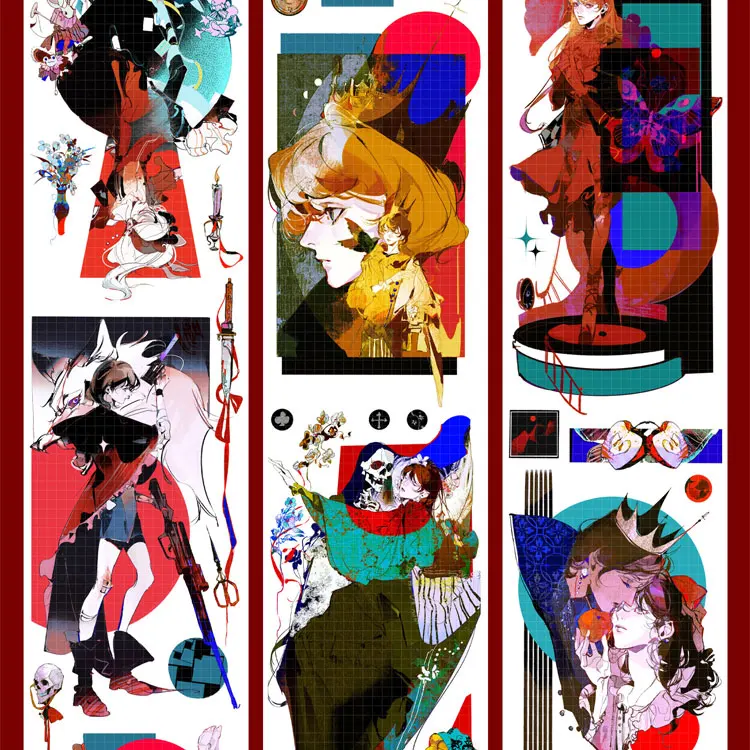 

1 Loop Queen King Washi Pet Tape Sample - Wines Fairy Tale Yu Yin Shiny Scrapbook Shiny Scrapbooking Journal