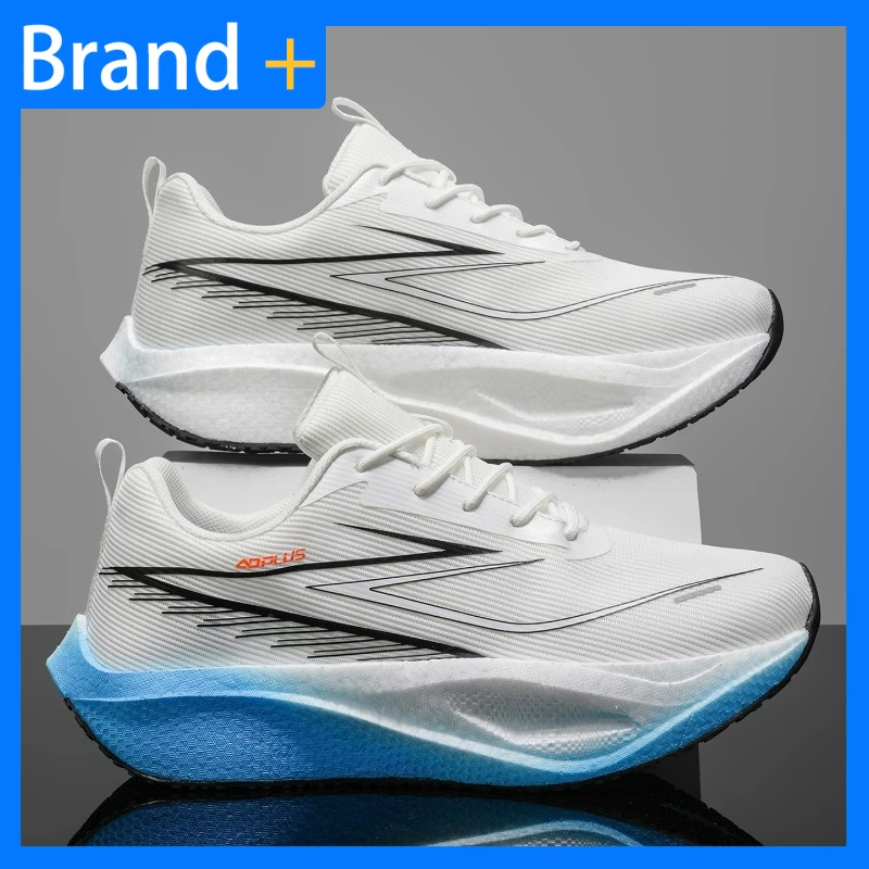 

Men Sneakers Breathable Outdoor Marathon Lightweight Running Shoes Comfortable Elastic Sports Fitness Training Shoes for Couples