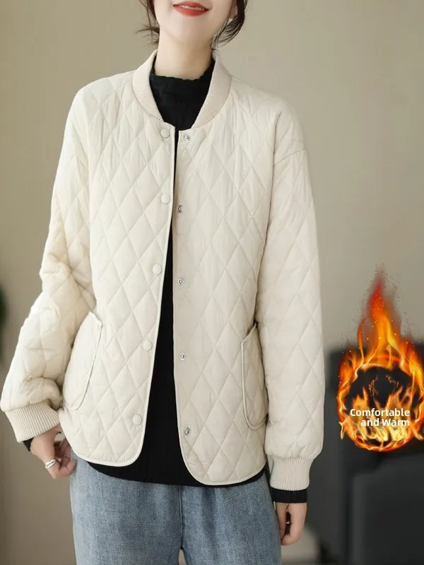 

Свободное пуховое хлопковое женское зимнее стеганое пальто большого размера, моющееся цветное пальто в стиле ретро, длинное све