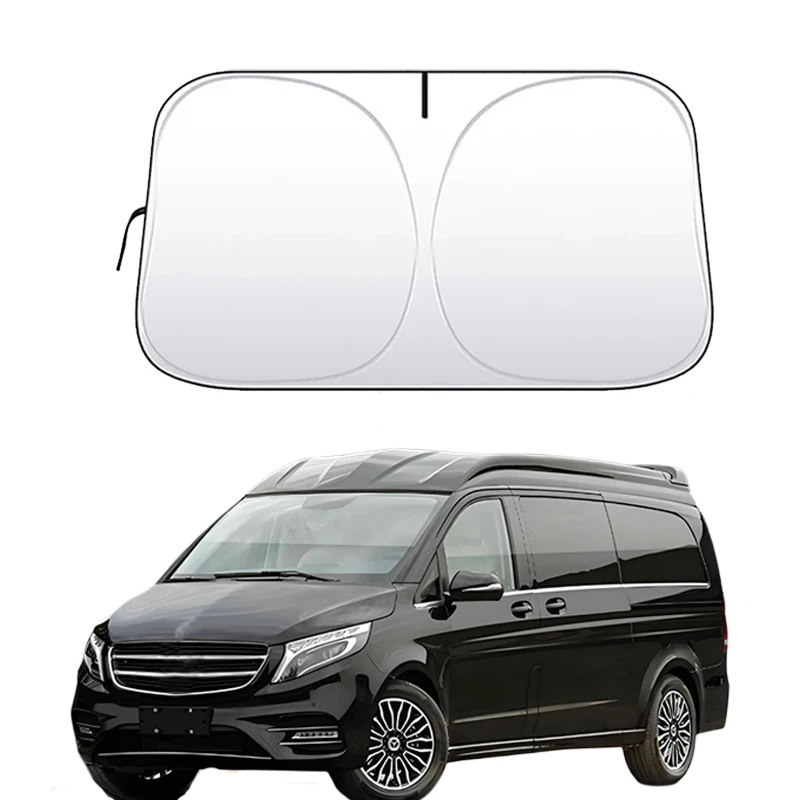 Car Window Sunshade Cover Sun Shade Windshield Visor Protector Windscreen For Mercedes Benz V Class W447 V200 V220 2015-2018