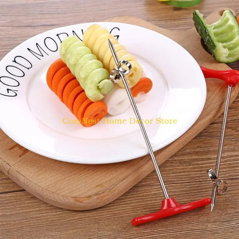 92MF Multifunctional Carving Tool Efficient Screw Slicers for Enhancing Salad Presentations Functional Vegetable Spiralizer