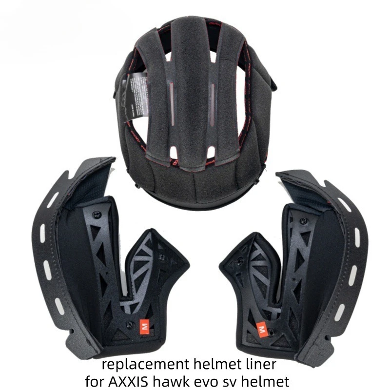 Suitable for Original AXXIS HAWK EVO SV Helmet Lining Replacement Lining Removable and Washable Lining Brand New Set