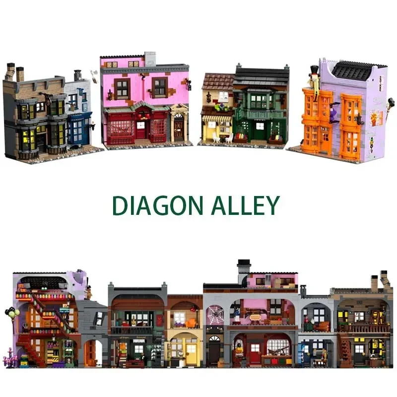 

5544 PCS Magic Movie Diagon Alley Building Blocks Bricks Model Birthday Toy Gift Compatible 75978