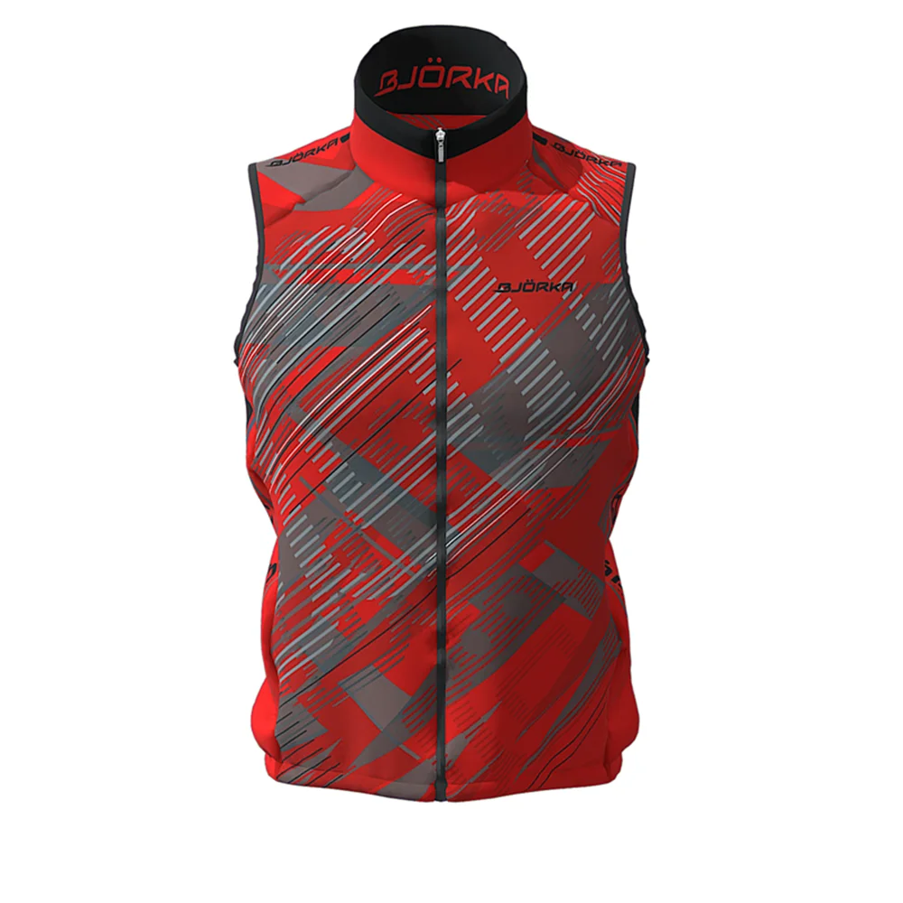 BJORKA Cycling Winter Men's Sleeveless Windproof/Waterproof Vest Chaleco Ciclismo Hombre 	 Bicycles Jerseys Mtb Road Bike Gilet