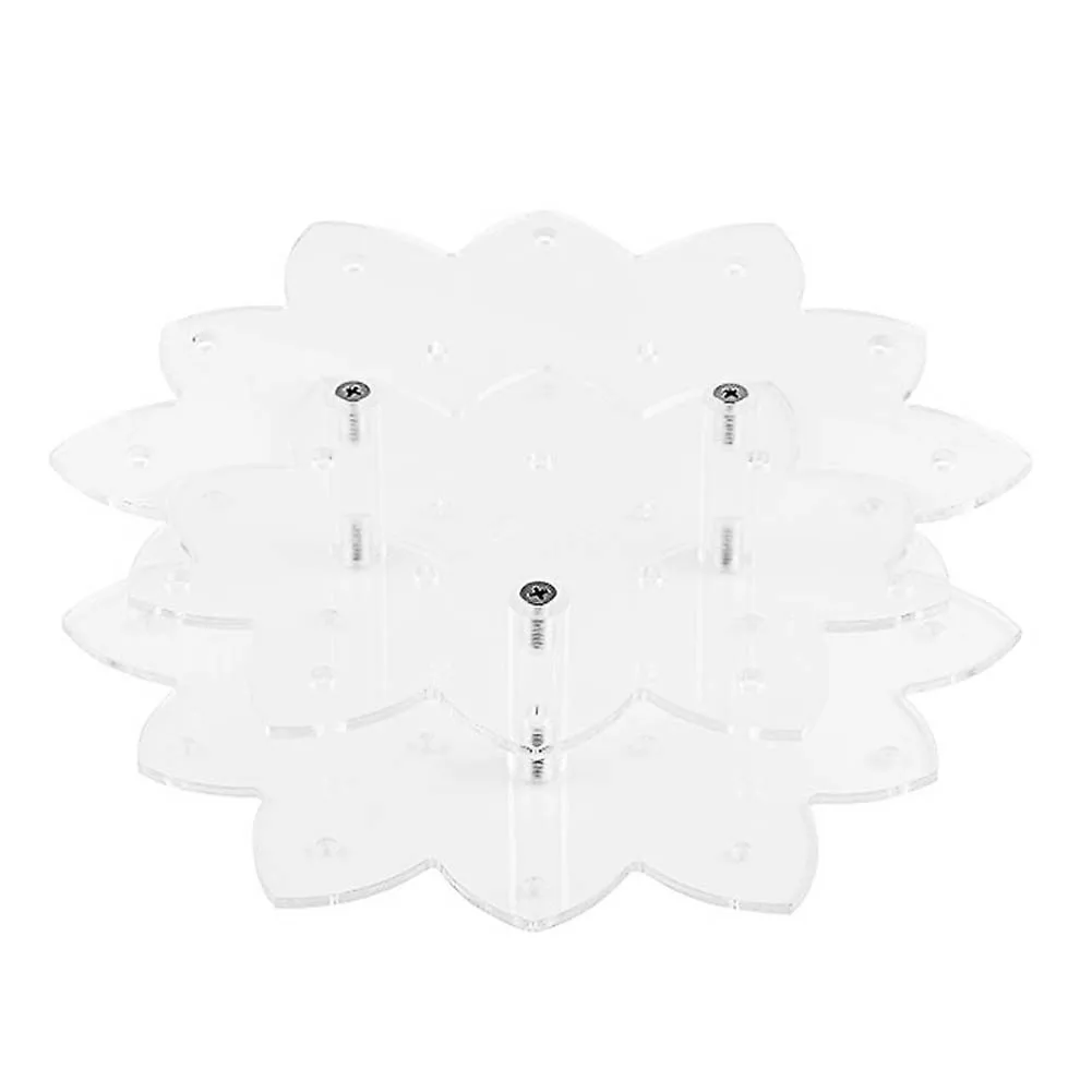 Flower Shaped Acrylic Display Stand with 19 Holes for Retail and Event Use to Showcase Lollipops and Cake Pops Neatly