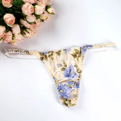 3pcs/lot 100% mulberry silk underwear Women's sexy thong low waisted breathable sweat absorbing briefs T pants