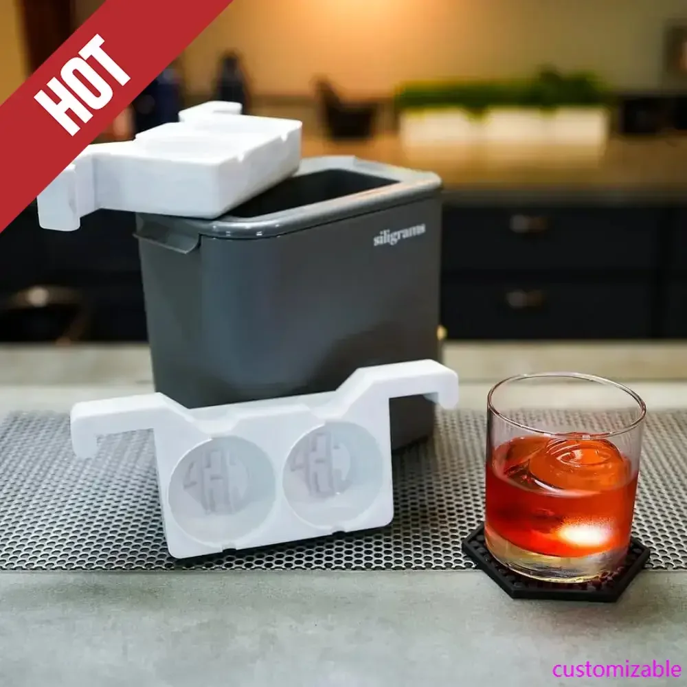 

Customized Clear Ice Cube Maker, Clear Ice Maker With Sphere Mold, Personalized Mold For Cocktails With Monogram,customizable
