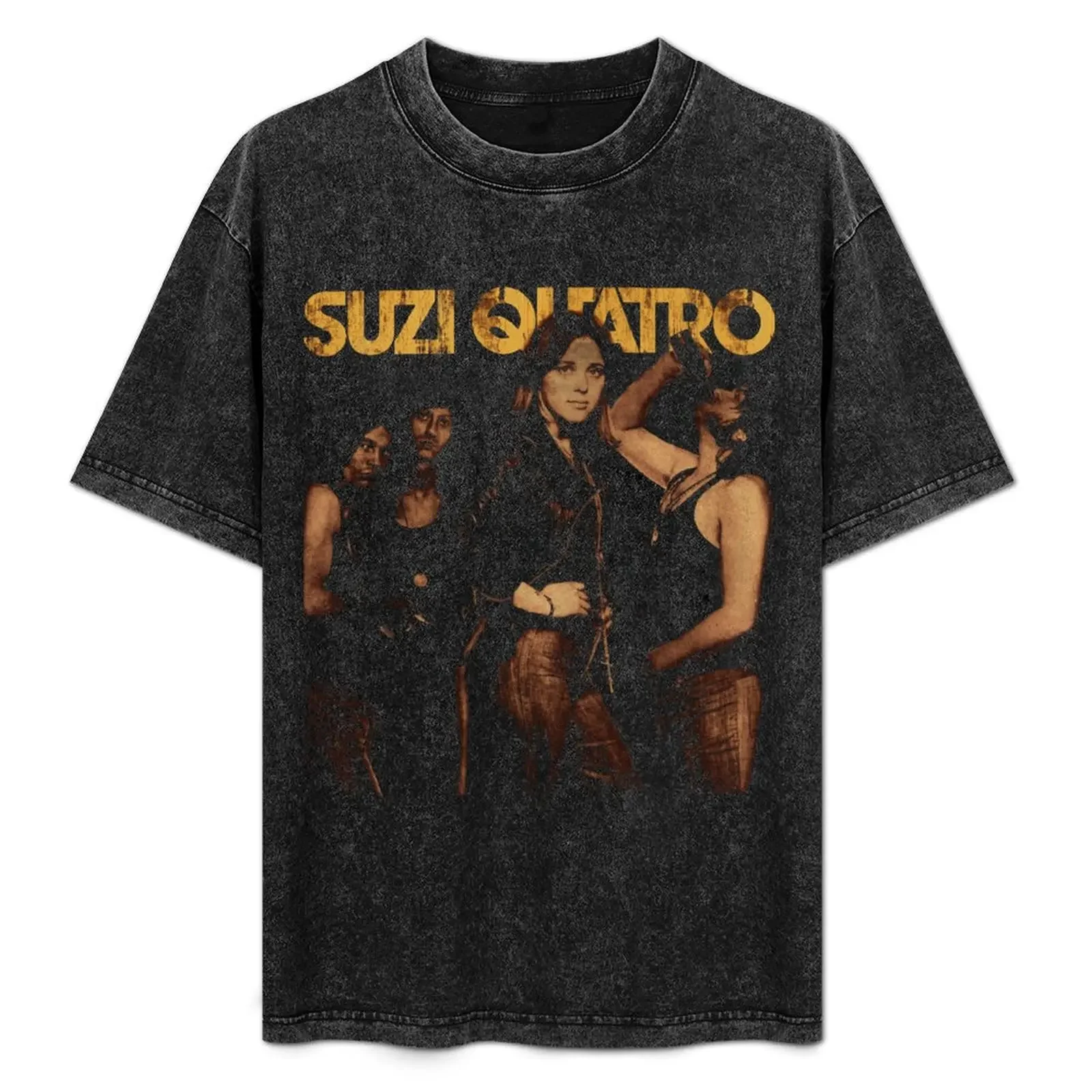 

suzi quatro distressed retro vintage (2) T-Shirt Personalized t-shirt customizeds rapper graphic tees summer 2025 men t shirts