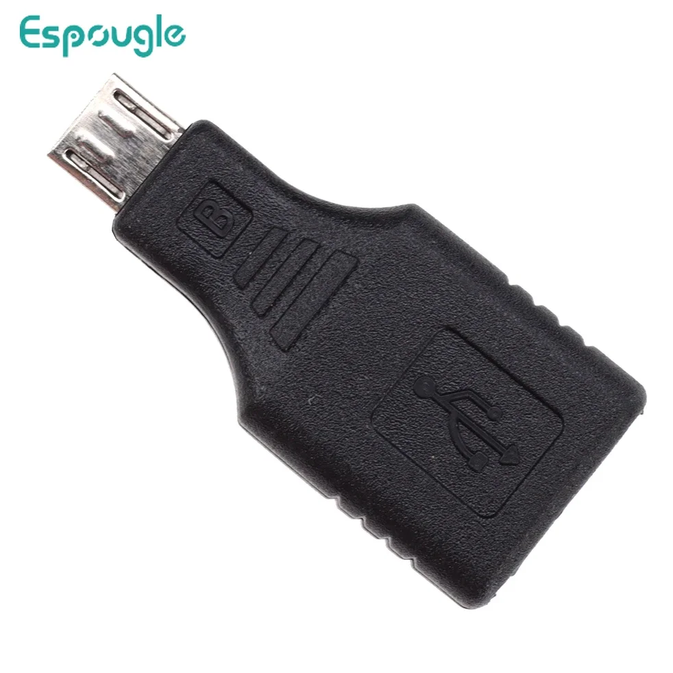 500pcs Mini Usb 2.0 A Female Micro/ Mini Usb B 5 Pin Male Plug Otg Host Adapter Converter Connector